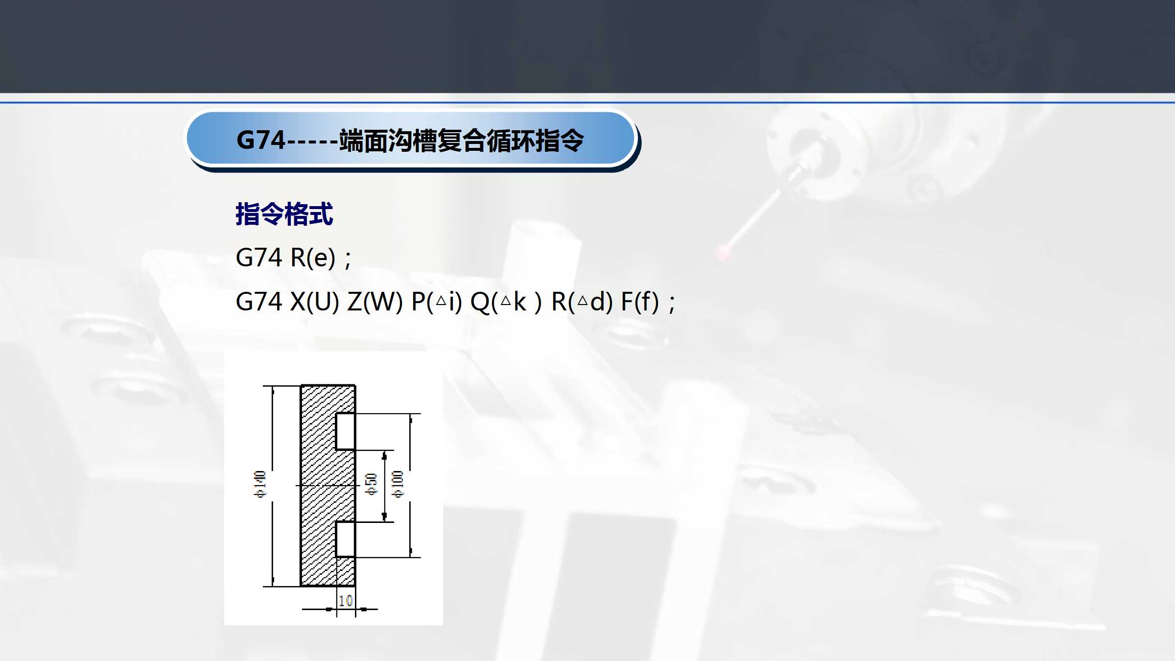 g74指令格式与运用及切槽复合固定循环注意事项